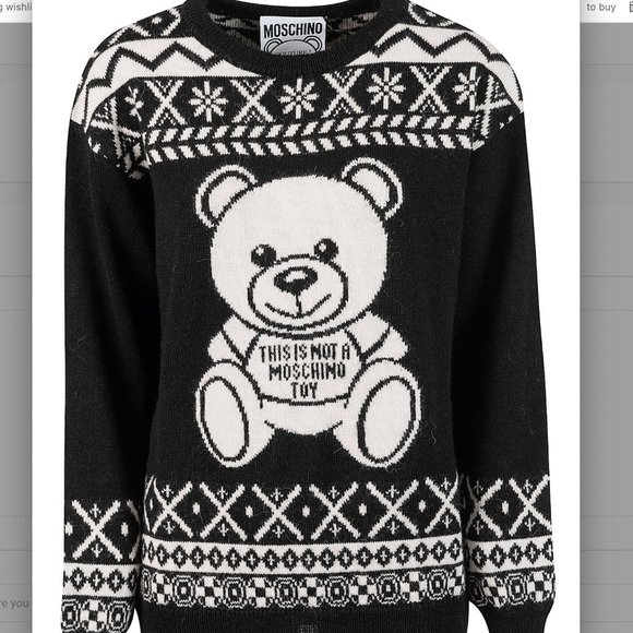 Moschino 2019 classic sweater - almost new